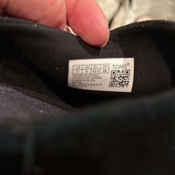 Tom’s Black Suede Block Heel Slip-ons - Picture 6 of 7